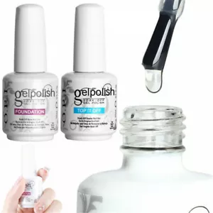 Sin base de limpieza capa superior gel esmalte de uñas UV LED remojo base capa superior 15 ml - Imagen 1 de 12