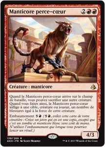 MTG Magic AKH - Heart-Piercer Manticore/Manticore perce-coeur, French/VF - Picture 1 of 1