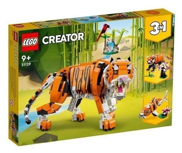 31129 MAJESTIC TIGER lego creator NEW 3 in 1 legos set red panda koi fish - Image 1 of 1