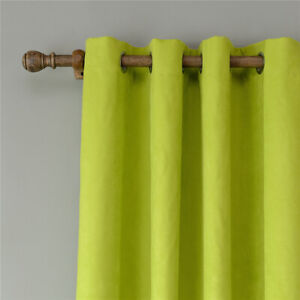Solid Blackout Curtains Suede Thick Shade Living Room Bedroom Cloth Home Decor