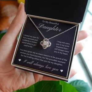To My Daughter Necklace, Gift for Daughter from Dad, Christmas Gift Necklace - Picture 1 of 10