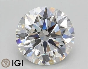 Excelente diamante suelto natural brillante redondo certificado 3,10 quilates F VS1 - Imagen 1 de 15