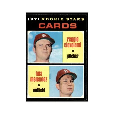 1971 Topps Reggie Cleveland/Luis Melendez RC Baseball Cards #216 - Image 1 of 3