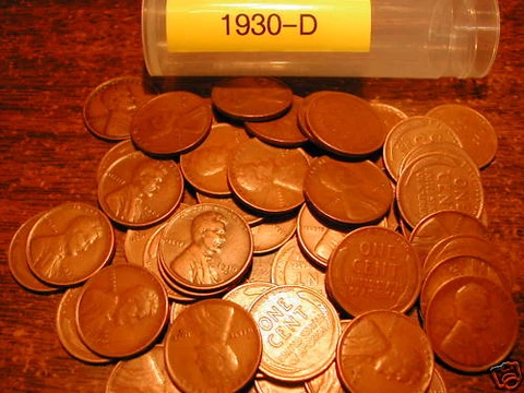 1930-D LINCOLN WHEAT CENT ROLL Cover