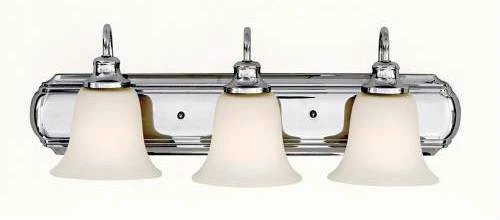 Chrome Murray Feiss 3-Light Vanity Lighting Fixture 100 Watt Bathroom Lights NEW - Image 1 of 1