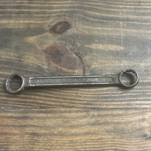 Vintage Lectrolite 11/16 x 5/8 Zoll kurzer 12 Punkt Offset Doppel-Ringschlüssel - Bild 1 von 4