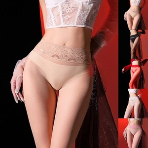 Lace Crotch Mens Pantyhose featuring Seamless Design and High Waist Comfort - Picture 1 of 71