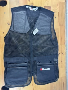 Benelli Sporting Vest Mesh & Breathable Black Size Large 290M #90230L - Picture 1 of 6