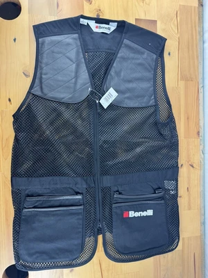 Benelli Sporting Vest Mesh & Breathable Black Size Large 290M #90230L - Image 1 of 4