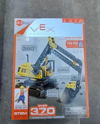 HEXBUG VEX Robotics Excavator Set 370+ Pieces STEM Construction Toy NEW! - Image 1 of 3