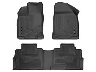 Husky Weatherbeater Floor Mats Fit 07-14 Edge, 07-15 Lincoln MKX Front/2nd Blk - Image 1 of 4