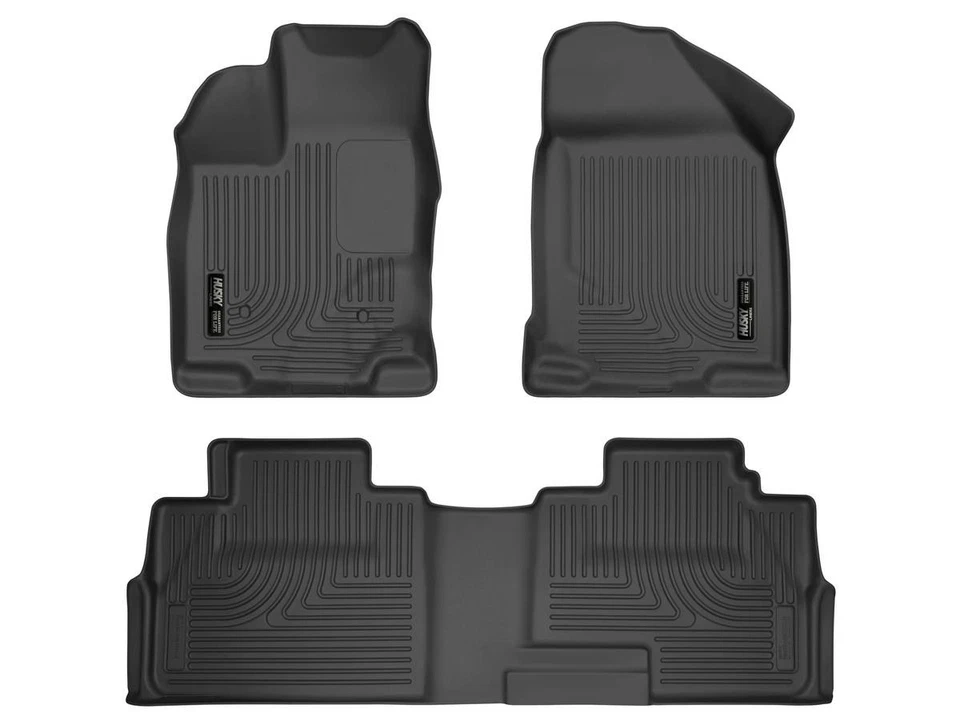 Husky Weatherbeater Floor Mats Fit 07-14 Edge; 07-15 MKX Front/2nd Row 3pc Black — 第 1/4 张图片