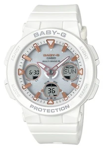Casio Watch Baby G BEACH TRAVELER Radio Solar BGA-2500-7AJF Rady Wh - Picture 1 of 6