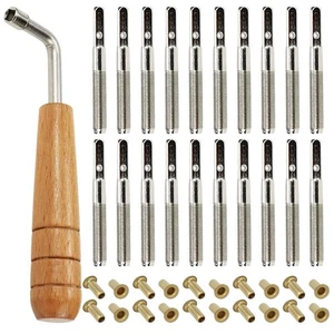Lyre Harp Parts Set 20 String Pegs and Accessories for Tuning - Bild 1 von 12