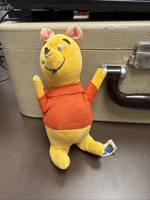 Gund Disney Winnie The Pooh 5" Plush Stuffed Animal Toy Wood Chips Vintage 1966 - Image 1 of 4