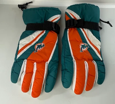 Guantes Reebok NFL Miami Dolphins Invierno Esquí Bordados Para Hombre XL Foto 1 de 4