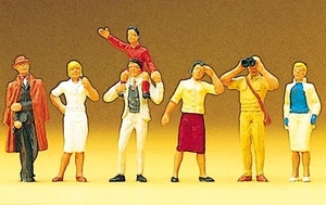 Figuren Preiser H0 (10026): 6 Stehende Zuschauer - Picture 1 of 1