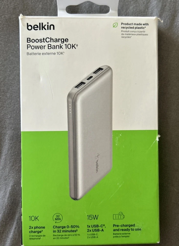 Belkin MEGA BoostCharge Pro Power Bank 40 HOURS Portable Battery Charger NEW - Image 1 of 4