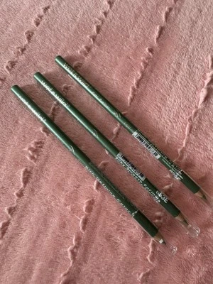 LOT OF 3 ~ Wet n Wild Color Icon Eye Liner Pencils #653E Cool Green Discontinued - Image 1 of 4