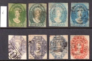 Australia TASMANIA 1857-67 wmk numeral imperfs to 1s U, SG 31/48 cat £580 - Picture 1 of 2