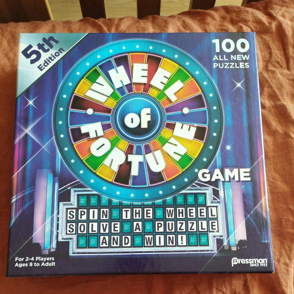Wheel of Fortune Game 5th Edition Pressman Family Board Game - Image 1 of 4