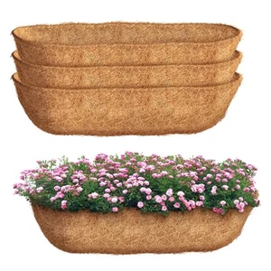 36 inch 3 Pack Trough Coco Liners, Natural Coconut Coir Fiber for Wall Basket... - Picture 1 of 6
