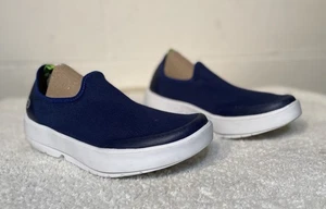Oofos Women's Sz 8 Eezee Low Navy Blue Comfort Athletic Recovery Shoes Sneakers - Picture 1 of 15