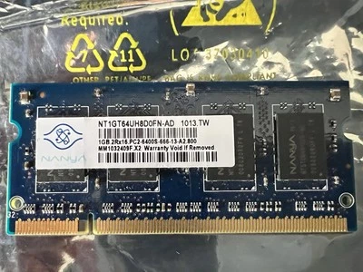 NANYA 1GB RAM / 2Rx16 PC2-6400S-666-13-A2 800 RAM - Image 1 of 2