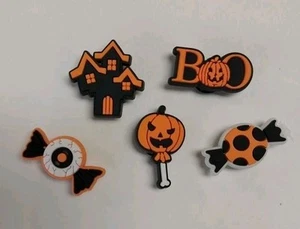 5pcs Halloween Pumpkin For Croc Charms/Jibbets Shoe Jewelry Decoration - Picture 1 of 1