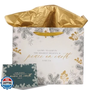Arte Cristiano Regalos Navidad Vacaciones Paisaje Estilo Bolsa de Regalo Set con Festivo  - Imagen 1 de 5