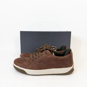 Ecco Byway Tred Zapatos Marrón Brandy UK 8 8.5 NUEVO Gore Tex Cuero Entrenadores - Imagen 1 de 21