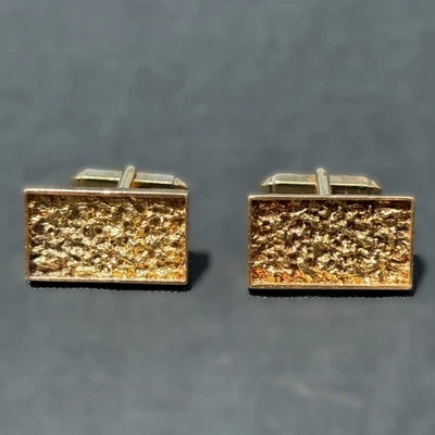 Gemelos vintage Cartier pepita de oro de 18 quilates - Sello de Londres 1970 - Pieza rara Foto 1 de 2