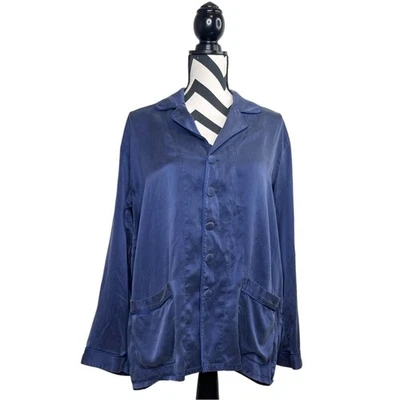 Camisa de noche de lujo Lilysilk 100 % seda morera para hombre talla M manga larga con botones delanteros Foto 1 de 4