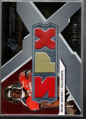 A9754- 2008 SPX Rookie Materials SPX Dual 199 #RMJA Dexter Jackson Jersey /199 - Image 1 of 2