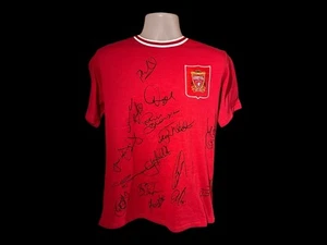 Squad Multi Signed Official Liverpool Football Shirt COA - Picture 1 of 4