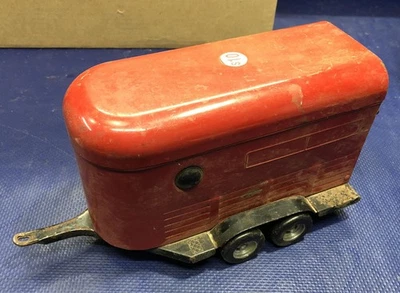 ERTL Tandem Red Horse Trailer toy pressed steel vintage 1/16 - Image 1 of 4