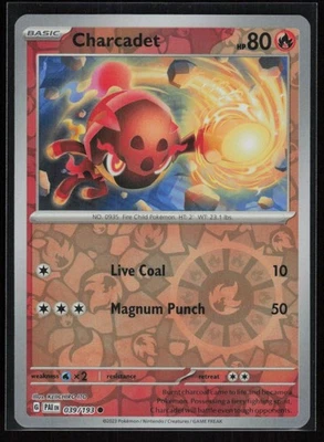 Charcadet - Reverse Holo Common SV02: Paldea Evolved 039/193 - Image 1 of 2