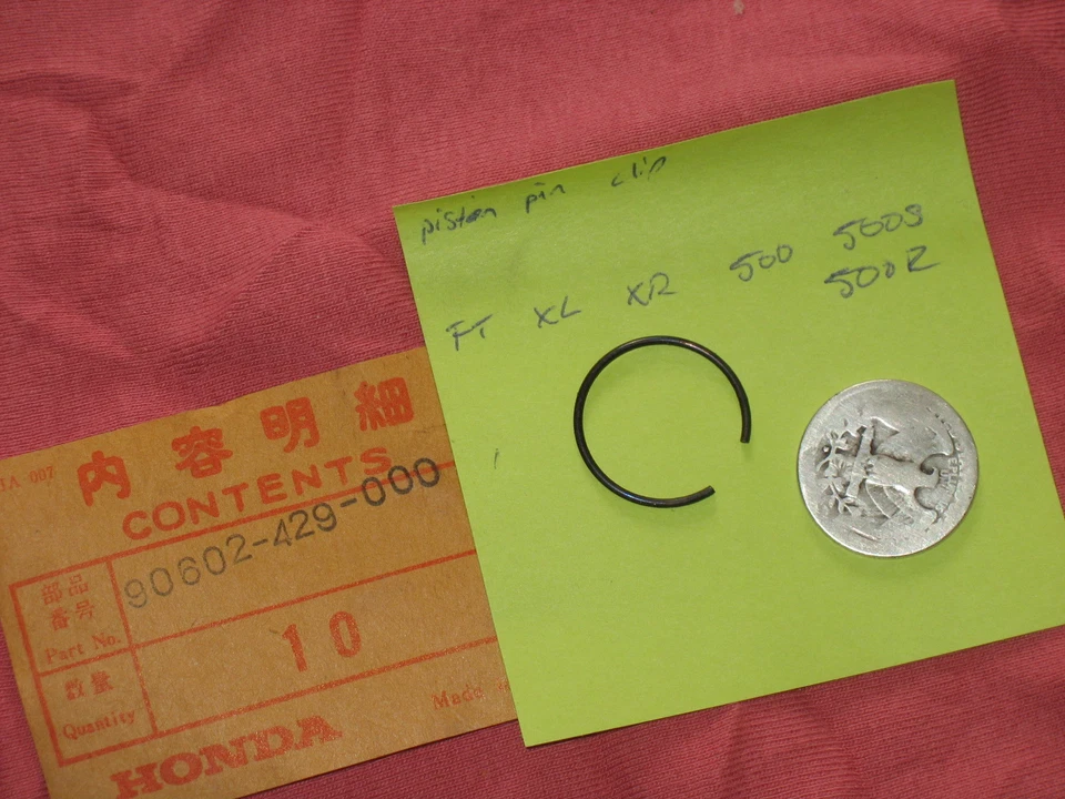 PIN MUÑECA PISTÓN HONDA CIR CLIP FT XL XR 500 500S 500R nuevo de Lote Antiguo Foto 1 de 1