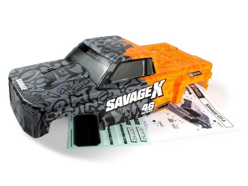 HPI 160104 Sportcab Painted Truck Body Grey/Orange Savage X / 4.6 / GT-6