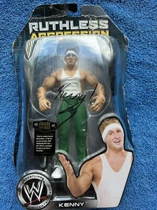 WWE Jakks Ruthless Aggression Series 24 Kenny MOC Spirit Squad Autographed - Picture 1 of 6