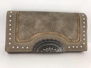 Women's Wallet, Bandana by American West Wallet, Brown, $42 MSRP 🐎 - Picture 1 of 12