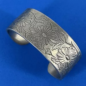 Salisbury Pewter September Flower of the Month Cuff Bracelet - Picture 1 of 7
