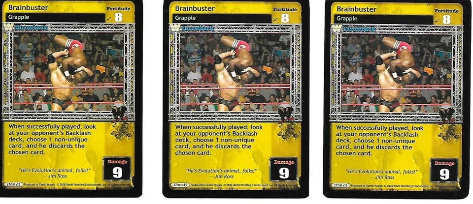 WWE RAW DEAL - 3X Brainbuster THROWBACK *FREE SHIPPING* RARE *Playset* Grapple - Image 1 of 1