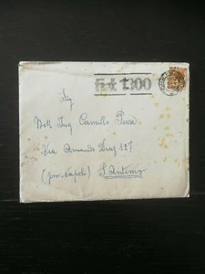 POSTAGE STAMP ENVELOPE FIAT 1300 ROME 1961 ENVELOPE VINTAGE ERA - Picture 1 of 2