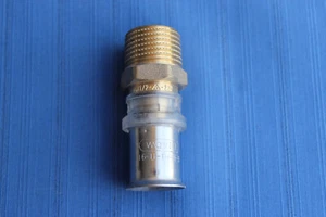 WV002-Wavin Pressfitting Tigris M5 Übergang 16x 1/2" AG Nr 4066041 - Bild 1 von 1