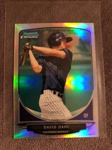 2013 Bowman Chrome David Dahl Colorado Rockies Prospect Mini Refractor #CC-CRO1 - Picture 1 of 2