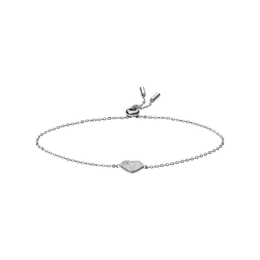 Fossil Damen Armband Elliott Hearts aus 925er Silber, Perlmutt JFS00569040 - Bild 1 von 1