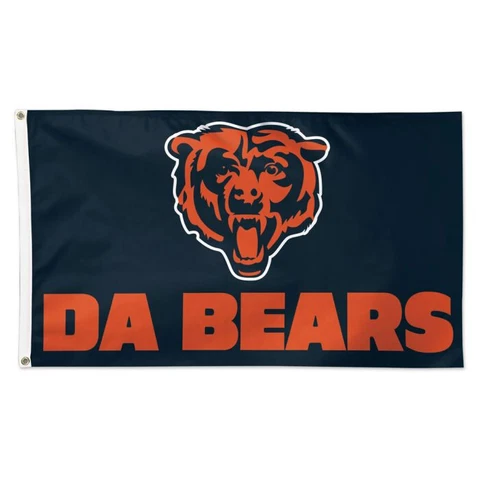 CHICAGO BEARS DA BEARS 3'X5' DELUXE FLAG NEW  🐻 Cover