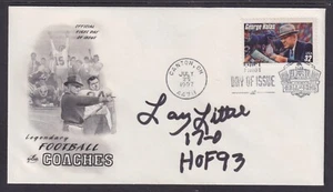Larry Little, Miami Dolphins 1972 Perfect Season 17-0, signed George Halas, JSA - Picture 1 of 2