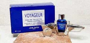 Vintage VOYAGER Pour Homme Cologne by Jean Patou Paris Miniature .17oz/5ml NIB - Picture 1 of 12